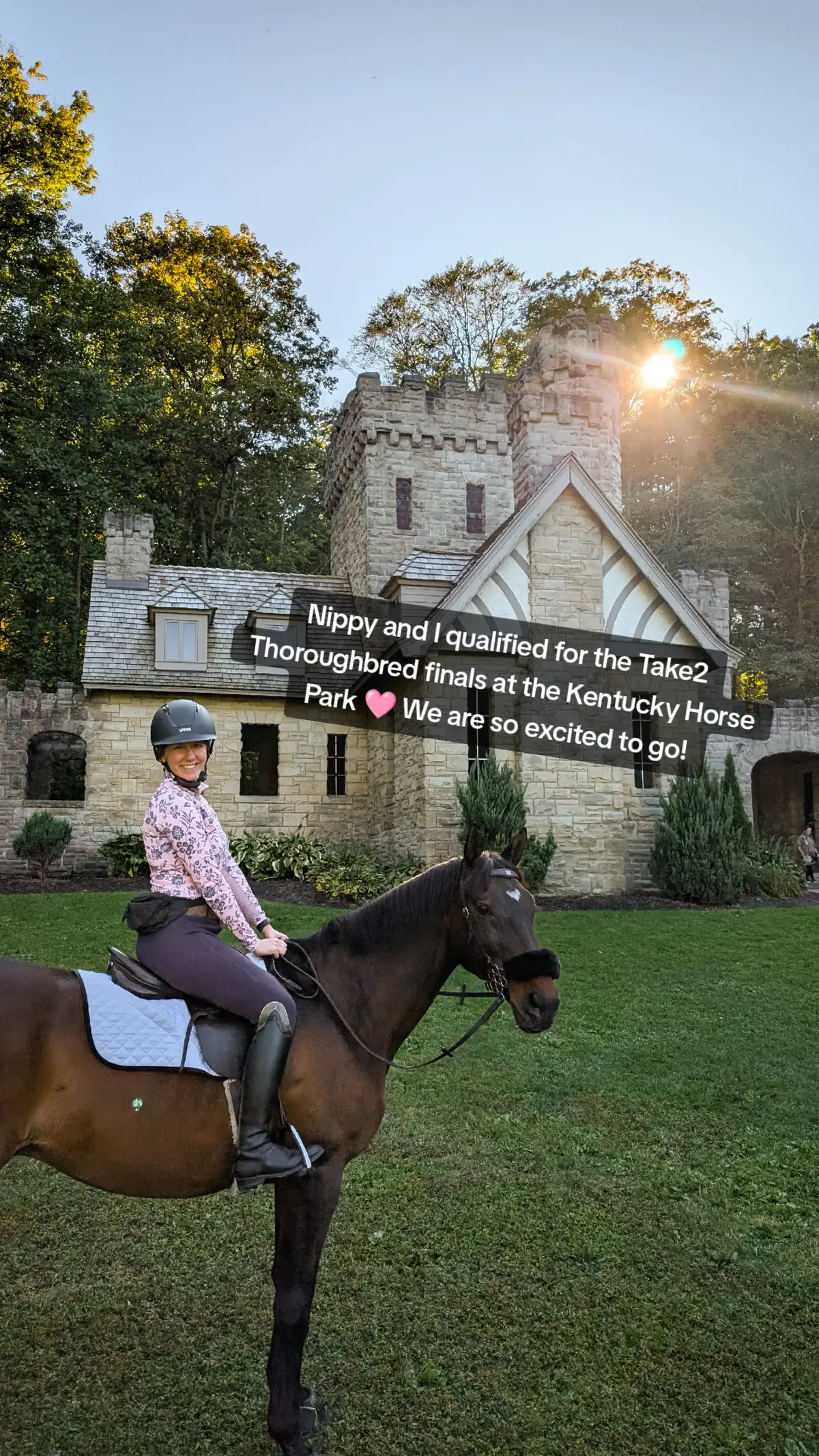 Go DIPPY!!! We qualified for Take2 Thoroughbred Finals next weekend! For those that don't know it is a year end jumping class for Thoroughbreds only. Top 40 qualifiers get to go!