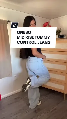 I love me a good casual yet comfy jean and I found them!! Super stylish, comfy and with tummy control 🥰 #tummycontroljeans #jeansforwomen #tiktokshop #TikTokShopFashion 