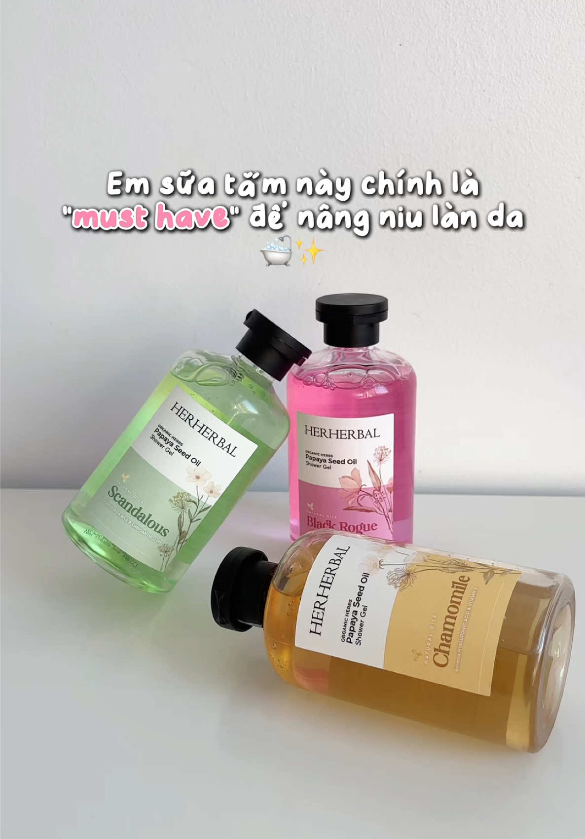 Chưa thấy có em sữa tắm nào nó thơm nức nở cỡ này lun ấy 💕✨🛁#herherbal #mesaylamdep 