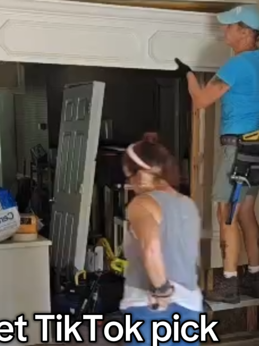I shouldn't laugh, but Dawn is really a team player! She caught this giant piece of trim with her face,  to keep it from falling in the floor! We're doing a 12 day start to finish remodel to build a studio apartment for guests and Airbnb use!#tiktoklive ##livehighlights  @Dawn | My Happy Place 