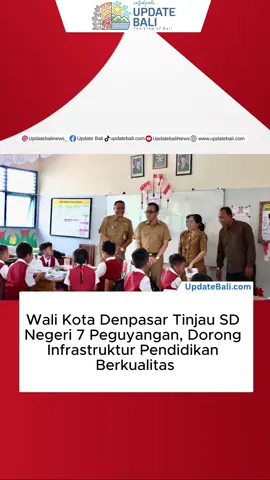 Wali Kota Denpasar, I Gusti Ngurah Jaya Negara, menegaskan komitmennya untuk meningkatkan kualitas pendidikan melalui pembangunan dan perbaikan sarana prasarana sekolah yang memadai. Salah satu langkah nyata dilakukan dengan meninjau langsung Gedung SD Negeri 7 Peguyangan, Senin 8 September 2025. Wali Kota Jaya Negara menjelaskan, kunjungan ini bertujuan untuk menginventarisasi kondisi infrastruktur sekolah sekaligus menyerap aspirasi masyarakat dan guru. Dari hasil peninjauan, pemerintah kota dapat merencanakan renovasi atau pembangunan fasilitas secara tepat dan berpedoman pada skala prioritas. informasi selengkapnya -> https://updatebali.com/wali-kota-denpasar-tinjau-sd-negeri-7-peguyangan-dorong-infrastruktur-pendidikan-berkualitas/ #walikotadenpasar #jayanegara #pendidikan #sdn7peguyangan #bali 