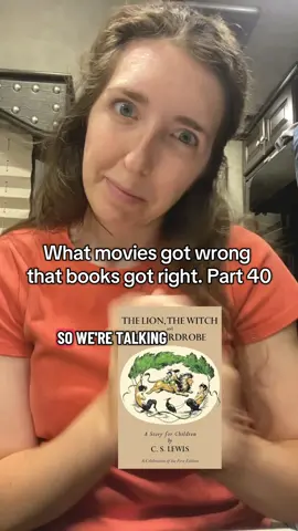 What do you think about the movie? •What movies got wrong that books got right. Part 40: Narnia: The Lion, the Witch, and the Wardrobe  #BookTok #books #whatmoviesgotwrongthatbooksgotright #narnia #thelionthewitchandthewardrobe 