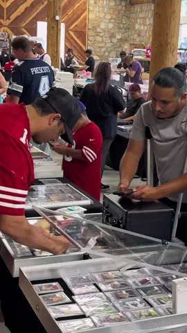 $5,000+ WORTH OF SPORTS CARDS COMES TO THE TABLE! Will we make a deal? With @hectorcas11 and @breakingblonde624 at the Auburn Trading Card Show at the local fair!  . My Thoughts: Figured it would be pretty fun to show you the typical structure for most buying transactions at the booth. To me, it’s all about transparency. I’m going to show you everything I’m seeing while comping each card and explain to you why I’m valuing each card at their designated values. And if me and customer don’t agree on specific cards, that’s completely fine, and the customer can hold onto the card and do as they wish with it and no hard feelings. We’ll just move onto the next card.  At the end of the day, I want the customer to have a fun experience and want to come back, not only for the fair buying price, but because I made it enjoyable for them.  . Powered by @ultraprointl  . #sportscards