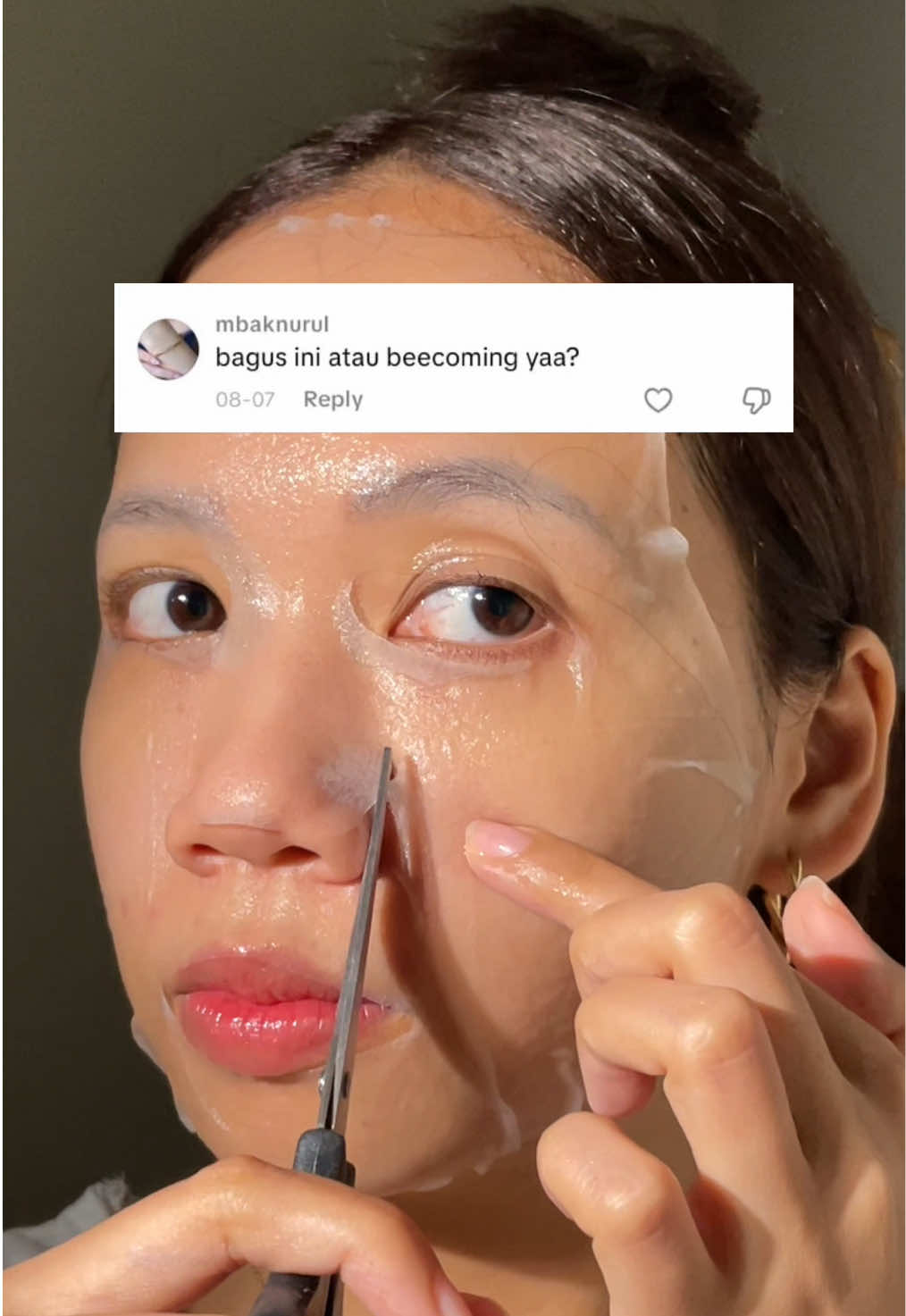 by proof ya masker nya 🥺🙏🏼  @becoming Indonesia  #doubledate #sheetmask #promoguncang99 