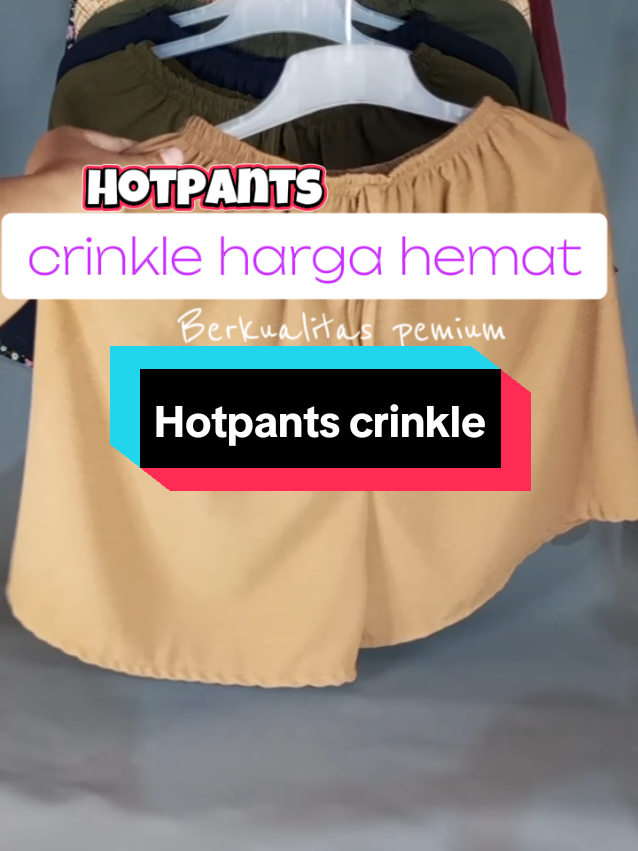 Hotpants bahan crinkle airflow premium yang mau langsung CO kranjang kuning di bawah #celana #celanapendekviral #celanapendekjumbo #celanapendek #celanawanita 