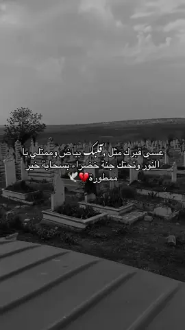 #عسى قبرك مثل قلبك بياض وممتلي با النور وتحتك جنة خضراء بسحابة خير ممطورة#💔 #الله يرحمك ويتقبلك من الشهداء يارب #اكسبلوررر #يارب 