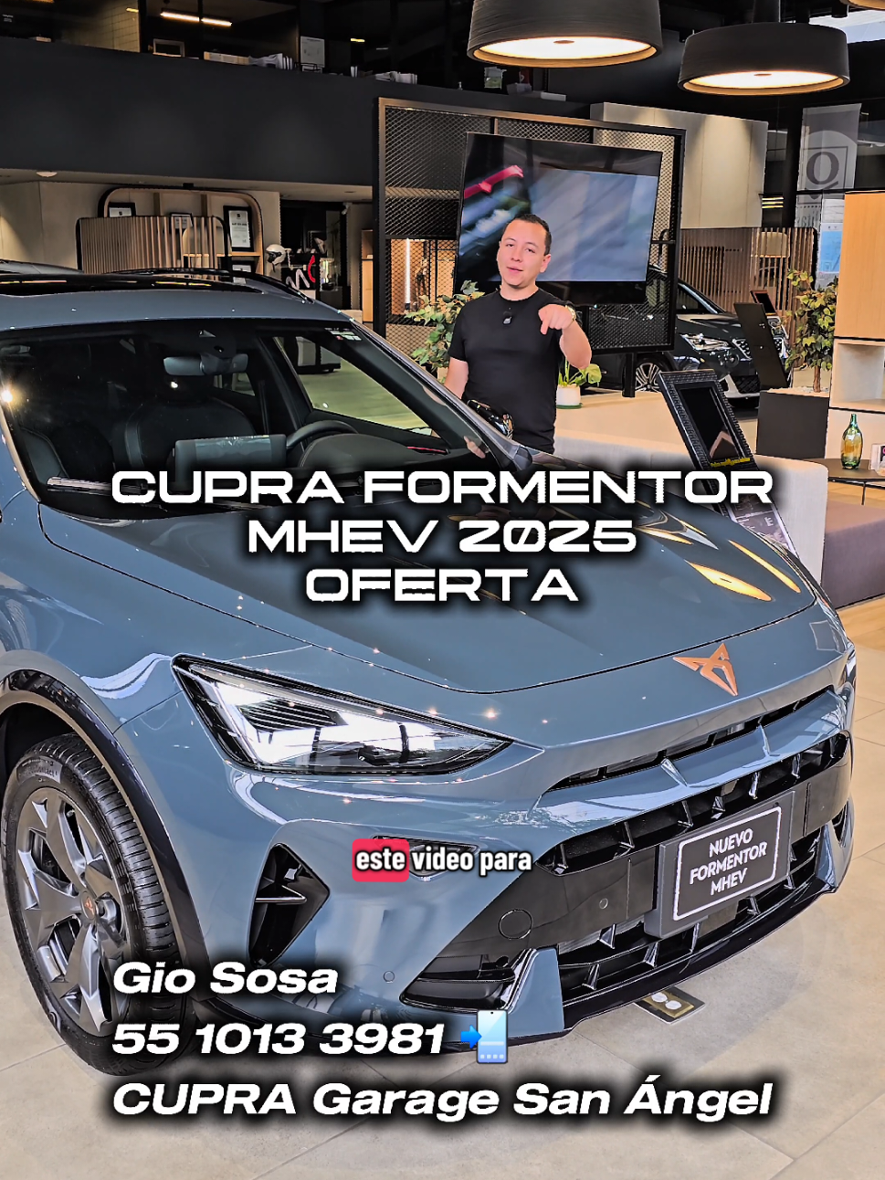 Oferta CUPRA Formentor MHEV ó Mild Hybrid 2025 Entrega inmediata Gio Sosa de CUPRA Garage San Ángel en la CDMX  Contáctame 📲 55-10-13-39-81  #cupraformentor #formentormhev #cupra #cupragaragesanangel #giososa 