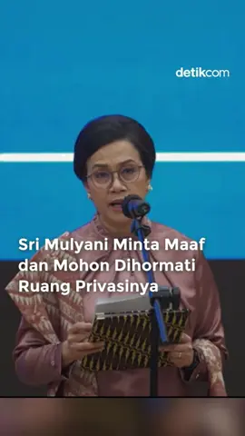 Sri Mulyani resmi menyerahkan jabatannya sebagai Menteri Keuangan (Menkeu) kepada Purbaya Yudhi Sadewa. Proses sertijab dilakukan di Aula Mezzanine, Gedung Djuanda 1 Kementerian Keuangan di Jakarta Pusat, Selasa (9/9). Dalam pidatonya, Sri Mulyani menyampaikan permohonan maaf atas kesalahannya selama menjabat sebagai Menkeu dan memohon setelah ini untuk menghormati ruang privasinya  Baca berita selengkapnya hanya di detik.com!  Creator: Putri #detikcom #srimulyani #srimulyanimintamaaf #menkeu #reshufflekabinet