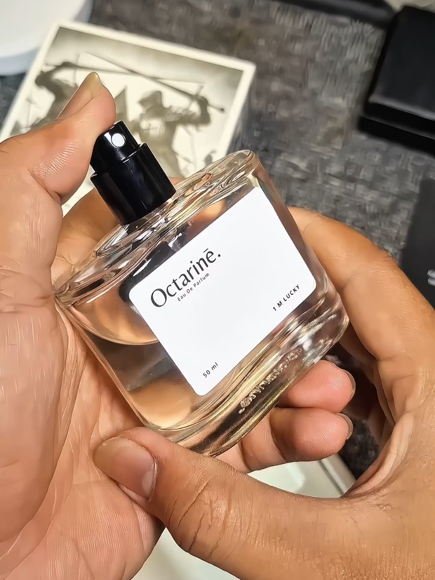 Parfum Octarine 1M Lucky - Wangi fresh manis yg enak banget🥶, cuma 50 ribuan tapi spl nya lumayan kenceng, buruan miliki sekarang #parfum #octarineperfume #parfumcowok #parfumereccomended 