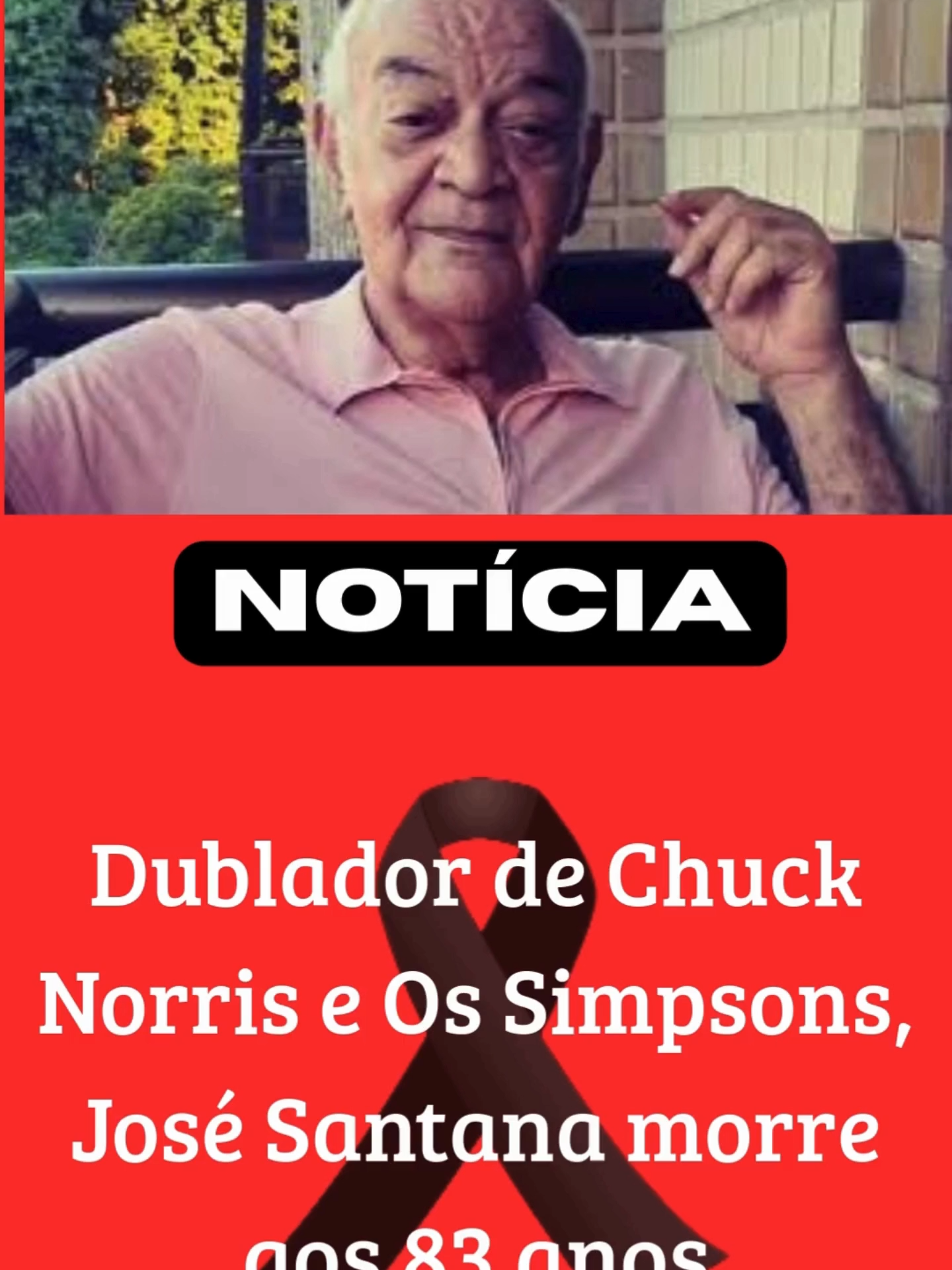 Dublador de Chuck Norris e Os Simpsons, José Santana morre aos 83 anos    #JoséSantana #DublagemBrasileira #ChuckNorris #OsSimpsons #LutoNaTV