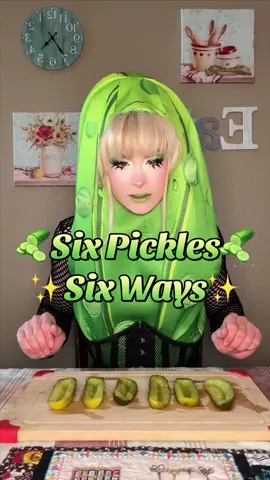 🥒SIX PICKLES SIX WAYS🥒  #dragqueen #makeup #pickle #trend #trending