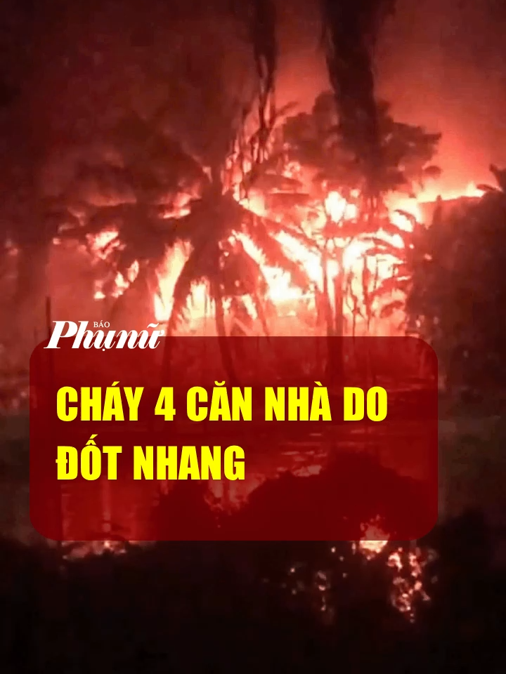 CHÁY 4 CĂN NHÀ DO ĐỐT NHANG  Tối 8/9, một vụ hoả hoạn xảy ra tại xã Hoà Lạc, tỉnh An Giang khiến 3 căn nhà cháy rụi, 1 căn bị cháy xém. Người dân phát hiện lửa bốc lên từ căn nhà của ông P.Q.T (45 tuổi). Do nhà làm bằng vật liệu dễ cháy, kết hợp gió khiến ngọn lửa lan nhanh chóng.  Người dân cố gắng dập lửa nhưng bất thành. Lực lượng chức năng sau đó đã tiếp cận hiện trường để cứu nạn cứu hộ. 20g cùng ngày đám cháy được dập tắt.  May mắn không xảy ra thiệt hại về người trong vụ việc này. Nguyên nhân vụ cháy ban đầu được xác định do người thân của ông T. đốt nhang, sau đó không có người trông coi nhà. #BaoPhuNuTPHCM #TinTuc24h #ThoiSu #PhuNu #Podcast #PhuNuOnline #chay #chaynha #hoahoan #dotnhang #angiang #xuhuong