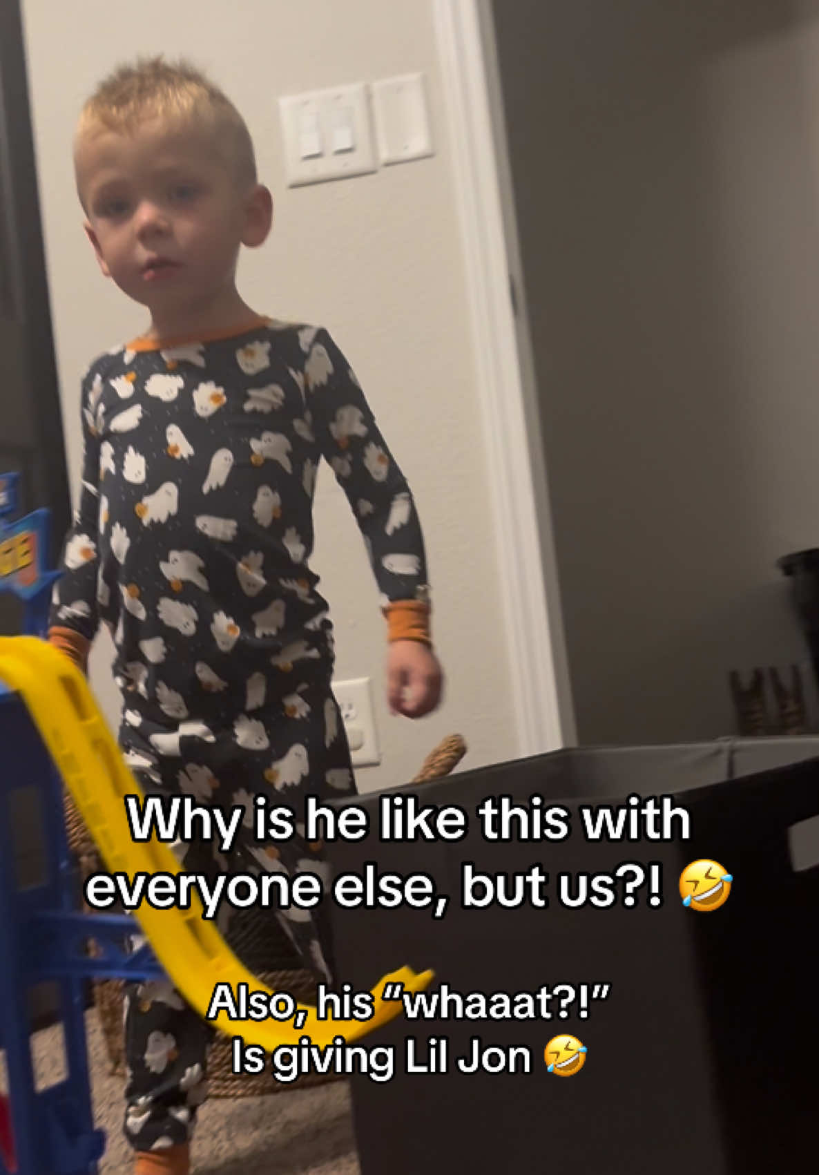 Gaga don’t mess around with the binky! 🤣🤣🤣 #toddlertok #binky #funny 