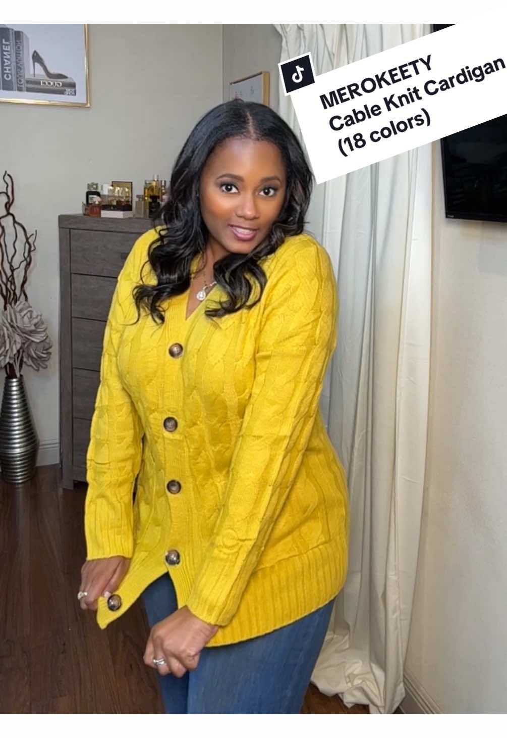 Comes in 18 colors & this cardigan is a Fall just have 💗 #tiktokshopcreatorpicks #tiktokshoprestock #fashionlookbook #fallcardiganstyle @Merokeety  