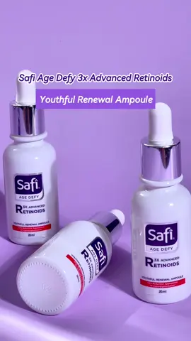 Safi 3x Advanced Retinoid Youthful Renewal Ampoule Bantu mencerahkan, menghaluskan tekstur kulit serta menyamarkan pori pori ✨ Checkout sekarang juga 🛒 #promoguncang99 #safi #skincare #skincareroutine #KulitGlowingTanpaDrama 