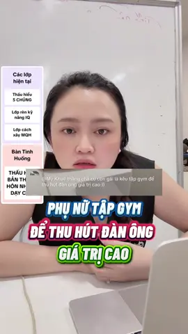 Thì nên tập Gym mà... mà ko phải chỉ để 