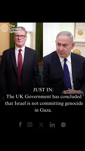 🇮🇱🇬🇧JUST IN:  The UK Government has concluded that Israel is not committing genocide in Gaza. #fyp #geopolitics #israel🇮🇱 #war 