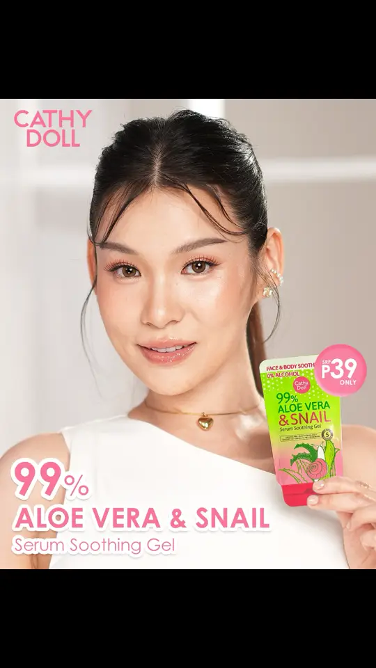 🌿 Instant hydration, anytime, anywhere!   Meet your skin’s new bestie — Cathy Doll 99% Aloe Vera & Snail Serum Soothing Gel 💧✨ All that goodness for only ₱39 SRP! 💕 #CathyDollPH #SoothingCare #AloeVeraSnail 🛍️Shop now at @Watsons Philippines & @SM Beauty PH in-store & online 📍 Visit any of our 800+ stores nationwide 🛒 Get yours online through https://tinyurl.com/WatsonsCathyDollPH 📲 Follow us via https://linktr.ee/cathydollphils