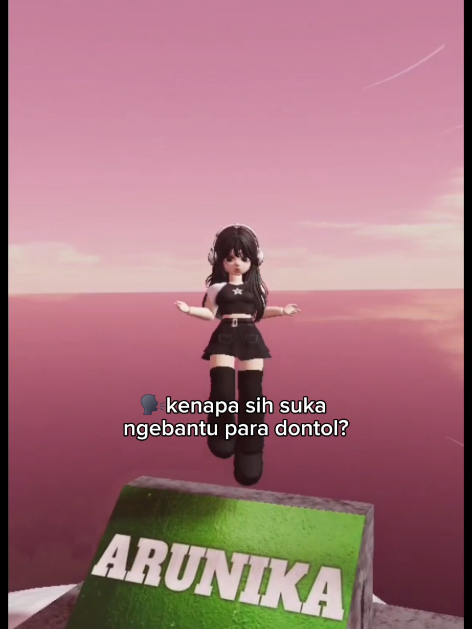 mau bacon atau apapun aku gendong sebisa aku! #arunika #mountarunika #roblox 
