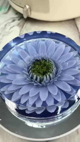 This artist crafts breathtaking jelly cakes by delicately injecting edible patterns into gelatin, creating realistic floral designs. With vibrant hues and skilled precision, every dessert transforms into a delicate, edible masterpiece. Artist: 老阮美食艺术 / XDF22228888 on DY #art #flower #artist