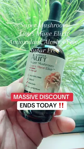 Super Mushroom Lion's Mane Elixir - Antioxidant, Alcohol Free, Sugar Free, Disclaimer: Final price may vary depending on each customers available coupons. Promotion may have ended by the time you see this. #TikTokShopCreatorPicks #tiktokshoplabordaysale #dealsforyoudays #auri #tiktokshopbacktoschool 