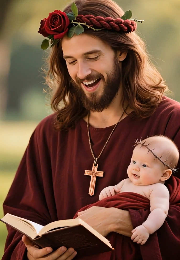 Jesus and baby #jesus #baby #tik tok #jesuslovesyou#cutebaby 