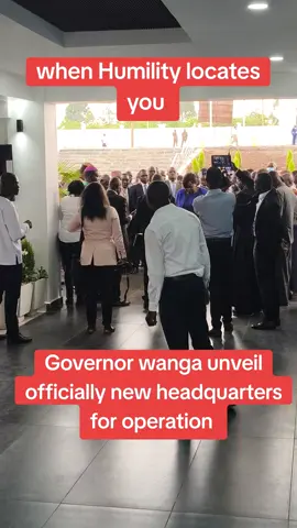 Governor Gladys  officially unveiled the new headquarters for his people to start working in the same pool governor wanga tutam