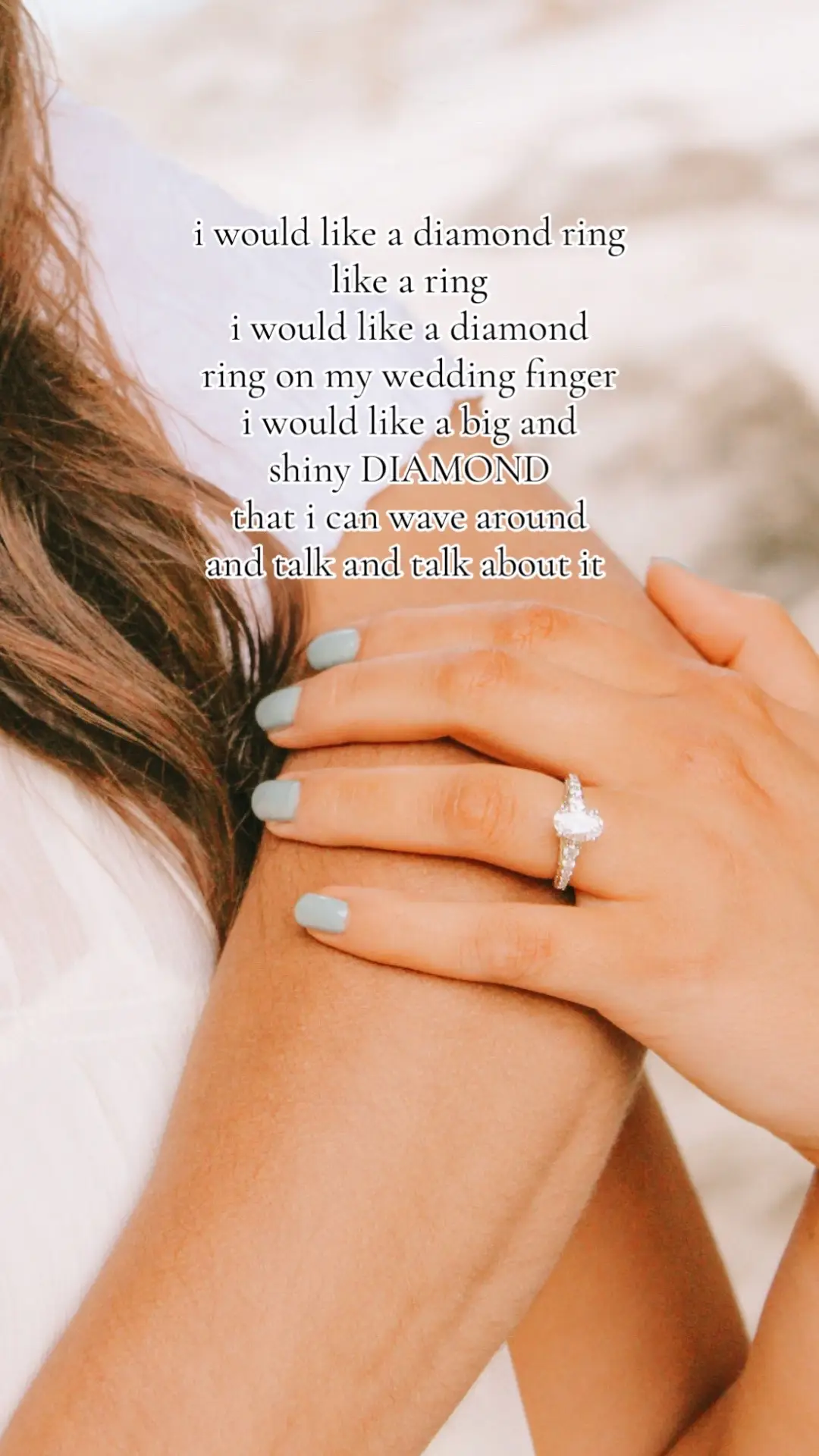 He saw my dream ring and said let me give you that but 10x better😍 #engaged #ring #weddingcomingsoon #ovaldiamond #foryou 