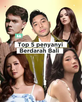 Top 5 penyanyi Berdarah Bali #fabioasher #mahalini #nyomanpaul #anggisdevaki #meiska 