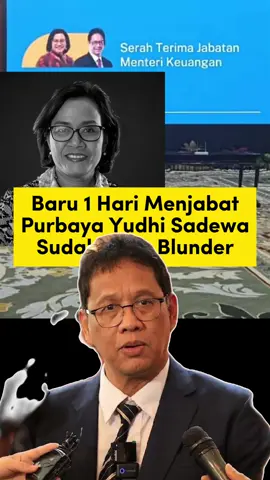 Purbaya Yudhi Sadewa menteri keuangan yang baru pengganti Sri Mulyani sudah blunder dengan ucapannya #menkeu #cektkp #menterikeuangan #sadewa #blunder