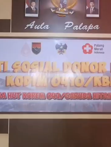 Bakti Sosial Donor Darah Kodim 0410/KBL Dalam Rangka HUT Ke - 78 Korem 043/Gatam Tahun 2025 @puspentni @tni.angkatan.darat @kodam.xxi.radin.inten  #fyp #korem043_gatam #fyppppppppppppppppppppppp #angkatandarat #rakyat