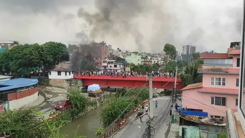 At Ratopul #genznepal #protest #nepalprotest #balen #blackday