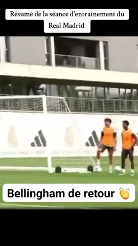 Résumé de la séance d'entraînement du Real Madrid 