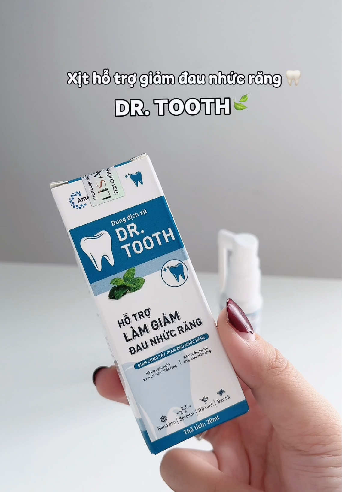 Răng mà đau là chịu không có được 🦷😭 Dung dịch xịt Dr.Tooth Nano Bạc hỗ trợ làm giảm đau nhức răng #xitgiamdaurang #xitmiengdrtooth #xitdaurangdrtooth #giamdaurang #xitdaurang 