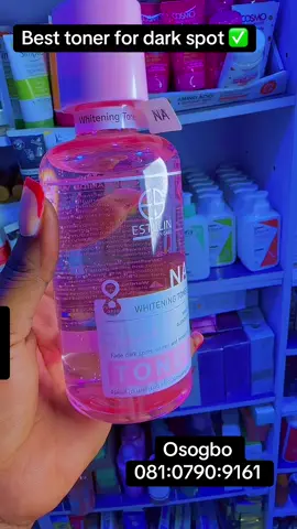 ESTELIN NIANCINAMIDE TONER  This will help with dark spot, it will lighten your face and makes it looks so tender and soft.  #darkspots #darkspot #darkspottoner #estelintoner #wumitbeautyempire 