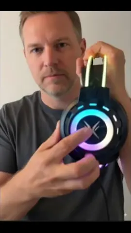 This is the coolest headset I’ve gotten him🥰#gift #gamers #headset #gamingheadset #rgbheadset #gaminggadgets 