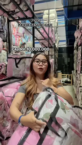 pov kerja sesuai gaji #bedcover #bedcoverset #estetik #aesthetic #evedailyspreifuji 