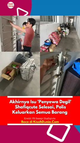 Dari bulan Jun kita follow cerita penyewa degil ni. Inilah dark side sewakan rumah pada orang. Tak semuanya indah belaka😩 #shafiqcute #penyewa #keluar #polis #bantuan 