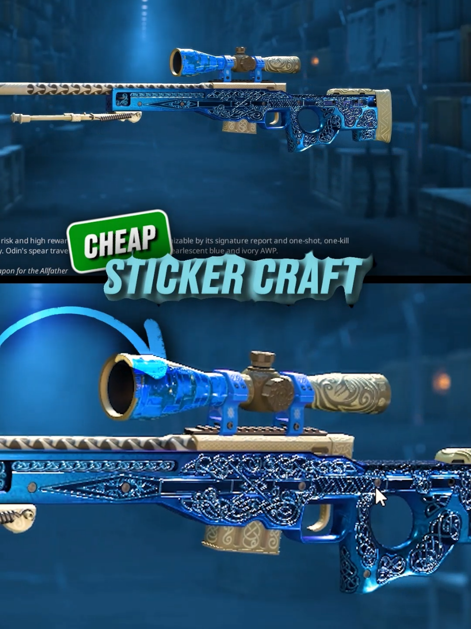 Very cheap craft for your blue awp! 💙 #cs2 #cs2clips #cs2videos #cs2moments #cs2skins 