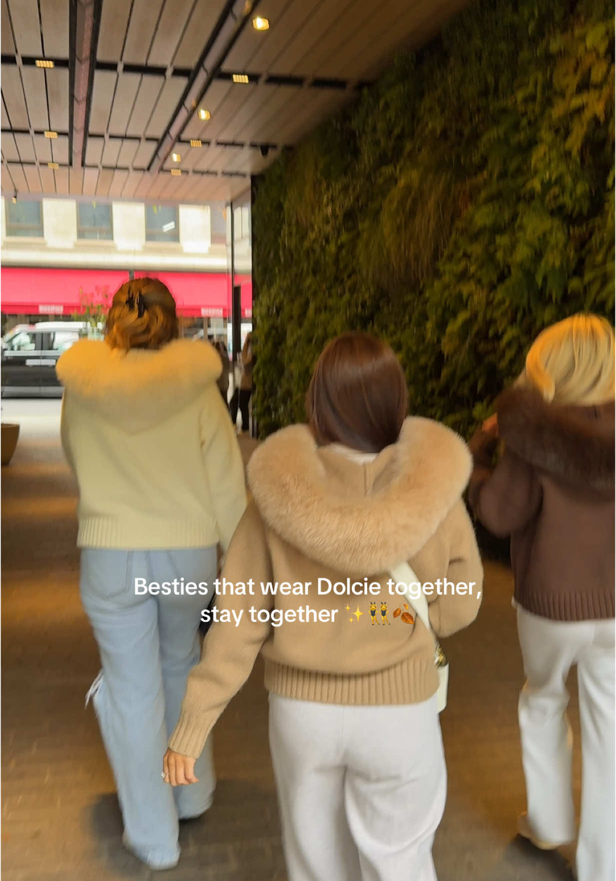 Hooded fur coats have been our thing… so we turn them into knitwear ✨ winter white, beige & brown 😍 #london #fall2025 #autumnoutfit 