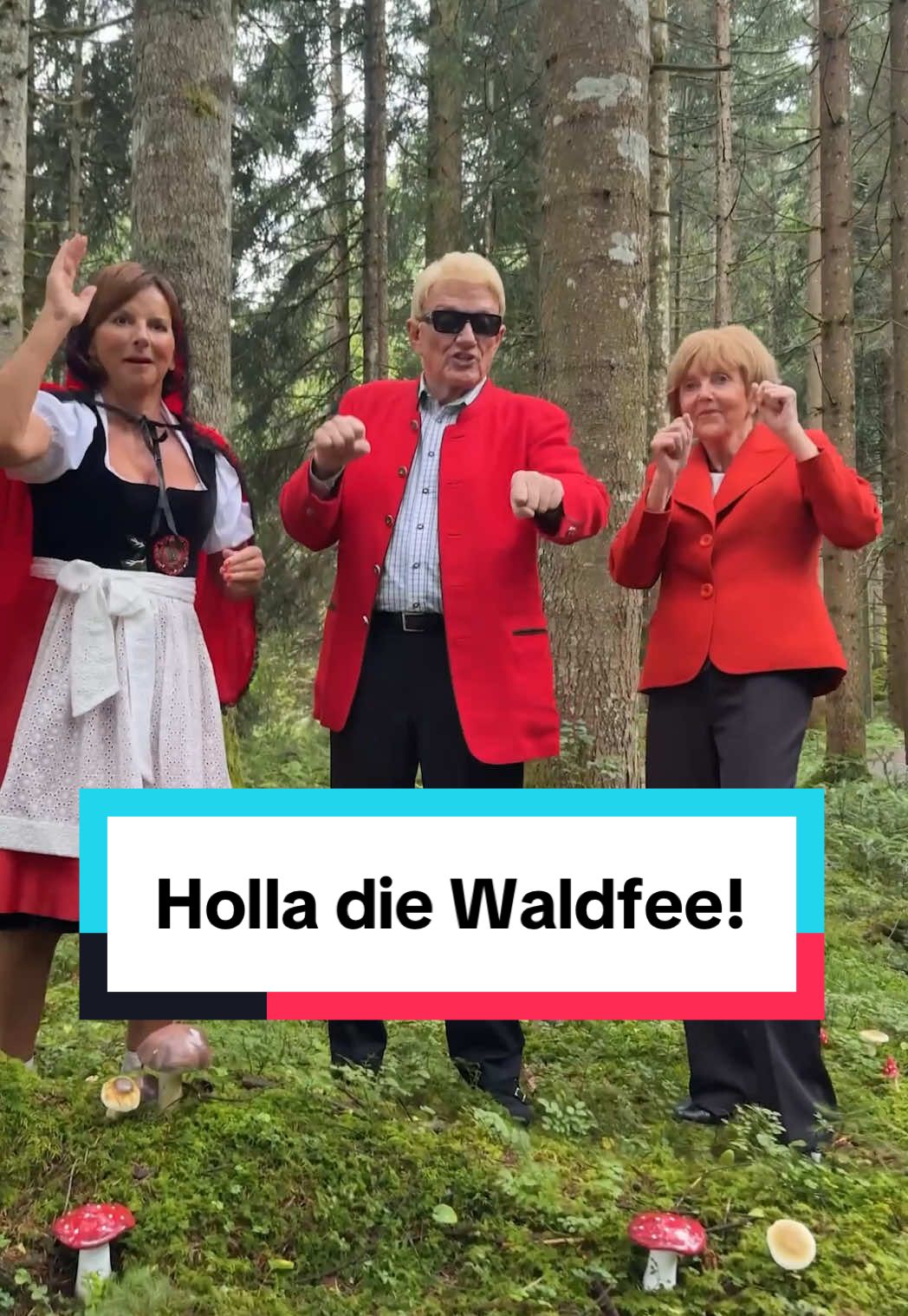POV: Du triffst Heino, Angela & Claudia Obert beim Pilze sammeln. „Holla die Waldfee“ erscheint diesen Freitag! 🍄🧚‍♀️ 