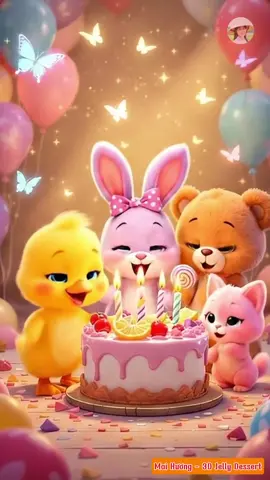 happy birthday, chúc mừng sinh nhật #songforkids #happybirthday #cute #maihuongjelly #maihuong3djelly 