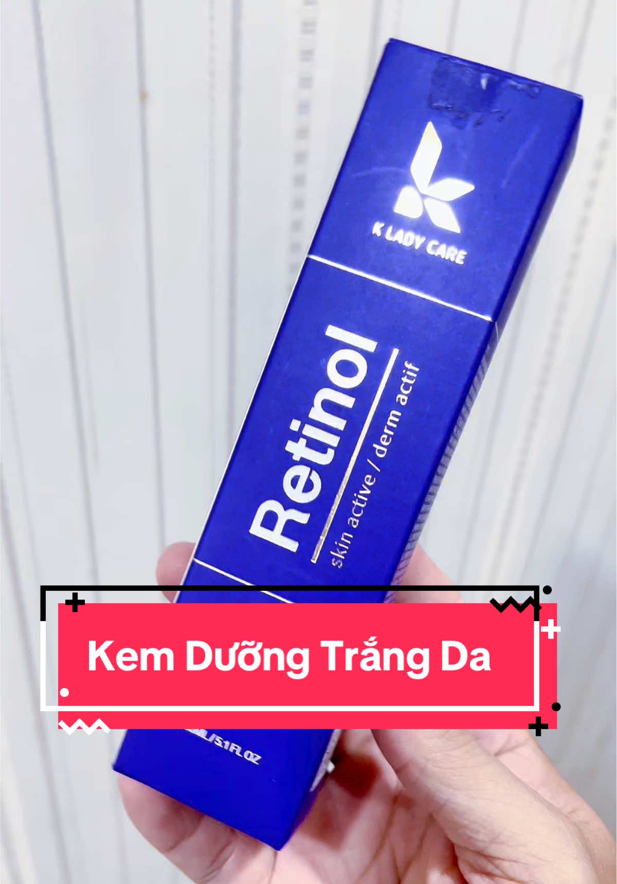 Kem dưỡng trắng da Retinol K Lady, dưỡng da sáng hồng từ bên trong, cấp ẩm sâu và khởi tạo da, gi.úp da trắng mịn và trẻ hoá #retinol #kemduong #kemduongtrangda #kemduongda #kemduongretinol 