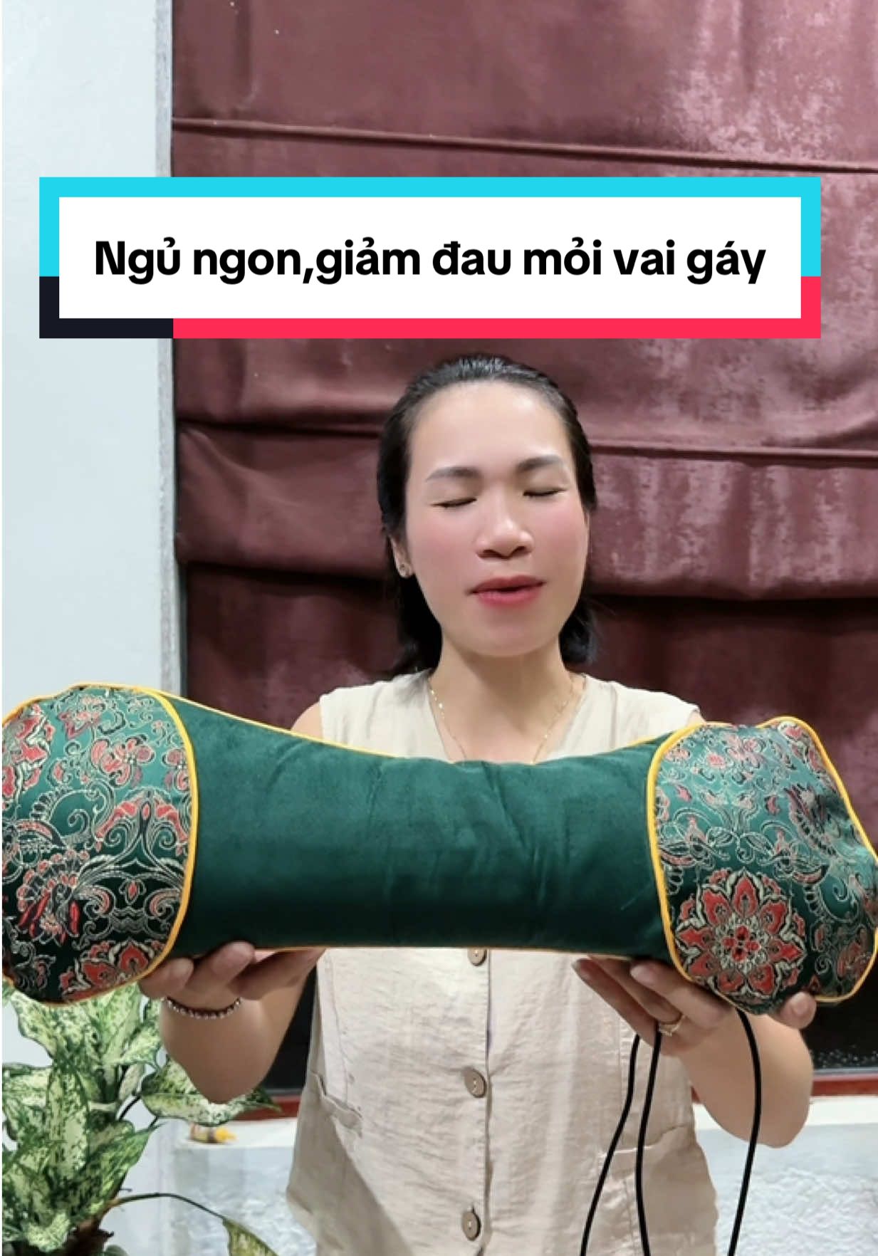Gối ngải cứu giúp ngủ ngon,giảm bó cơ,đau mỏi cổ vai gáy.#gianguytin#goingaicuu#goithaoduoc#xuhuongtiktokkk
