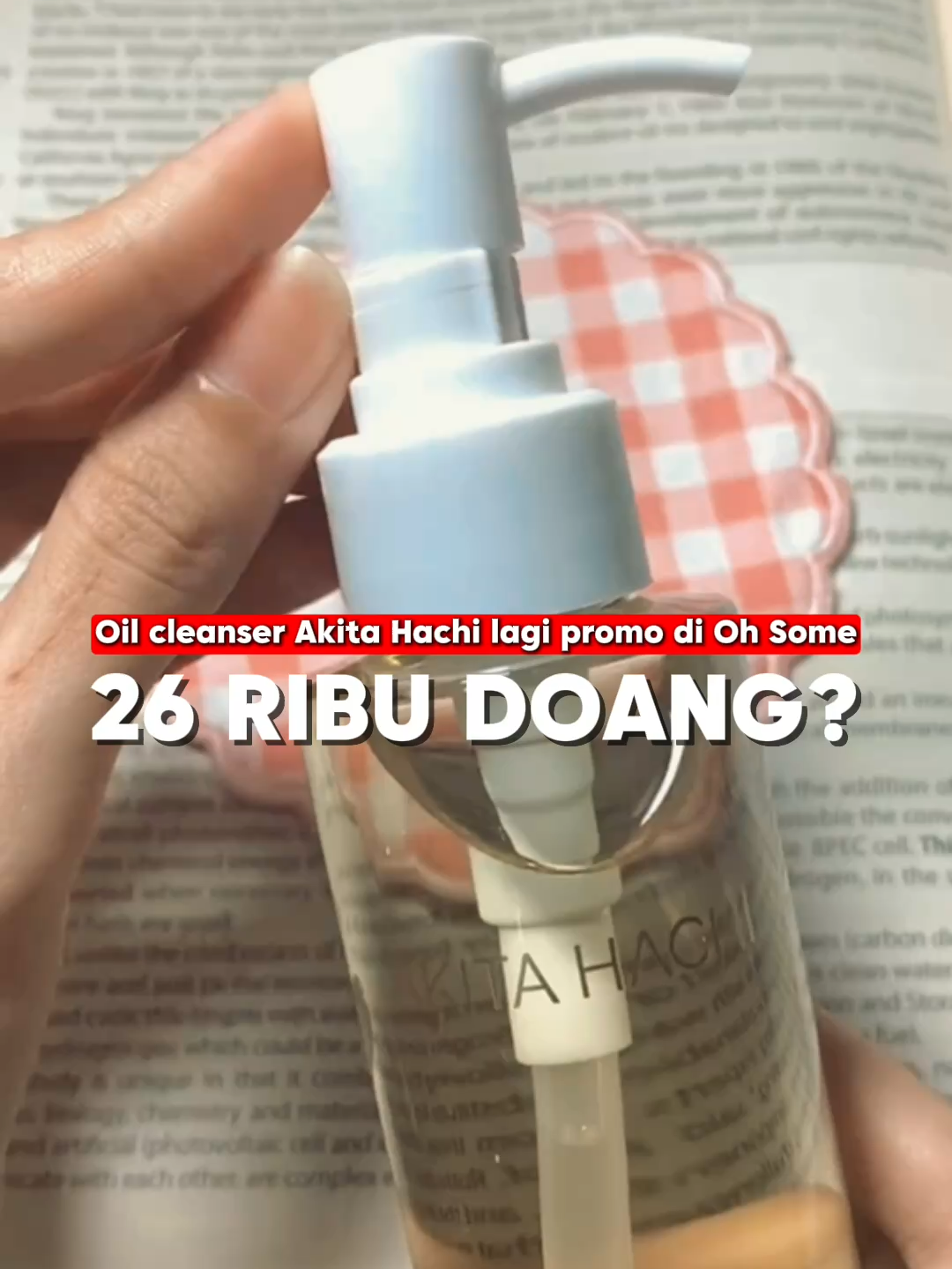 Oil C;eanser Akita Hachi Lagi PROMO di Oh Some!! 26 RIBU GUYSS!! #skincare #oilcleanser #oilcleansing #akitahachi #promo #diskon #yup #diskonskincare