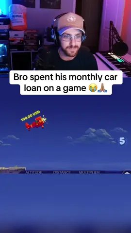Bro spent his monthly car loan on a game 😭🙏🏽 #fyp #streaming #streamer 