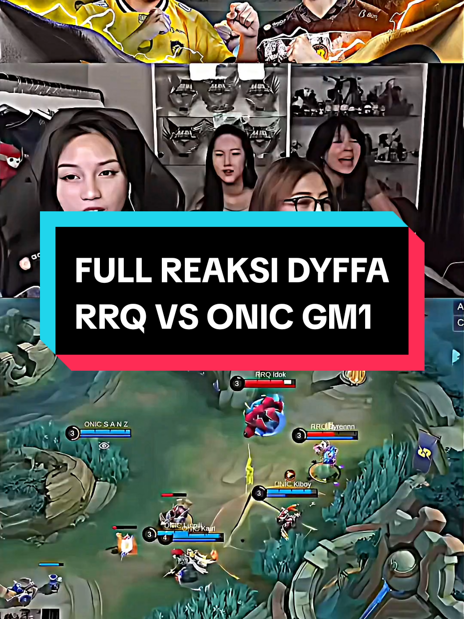 Full Reaksi Dyffa Istri Skylar dan BA RRQ,game 1 rrq vs onic  1#NEXTJagoanMabar #MLBBNEXT2025 #MLBB #rrqdyffaa  #rrqvsonic 