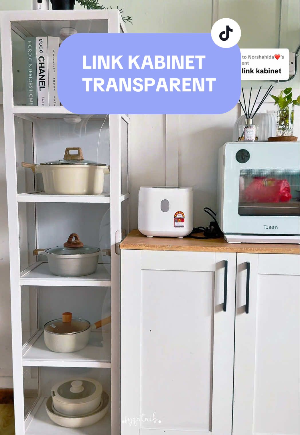 Replying to @Norshahida❤️ Okey sis dah share link ni haaa.. sy punya 5tier 42cm. Letak lampu auto nampak mahal kabinet ni😍 #kabinet #displaycabinet #kabinettransparent #cabinet #kabinetbamboo 