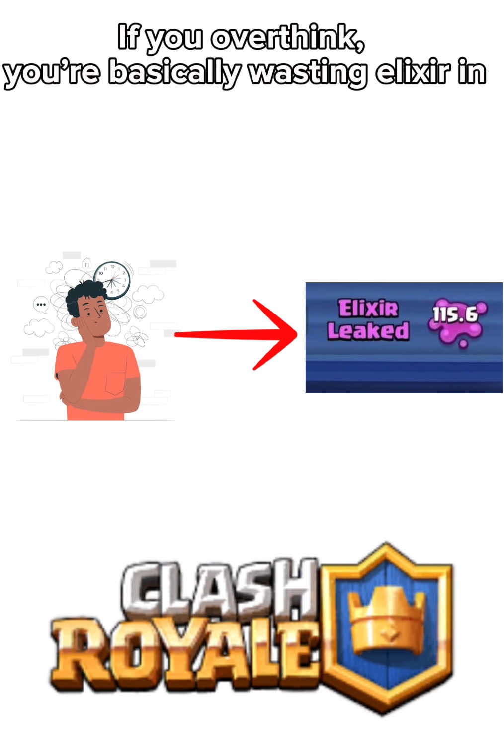 How To Deal With Overthinking Explained In CLASH ROYALE Terms#clashroyale #foryou 