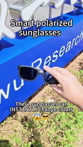 Polarized sunglasses that adapt to various complex lighting environments and change color rapidly in 0.1 seconds #sunglasses #mensfashion #technology #uv #sunglassesformenandwomen #Outdoors 